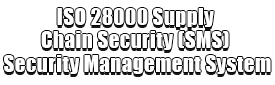 ISO 28000 Supply Chain Security (SMS) Security Management System Logo